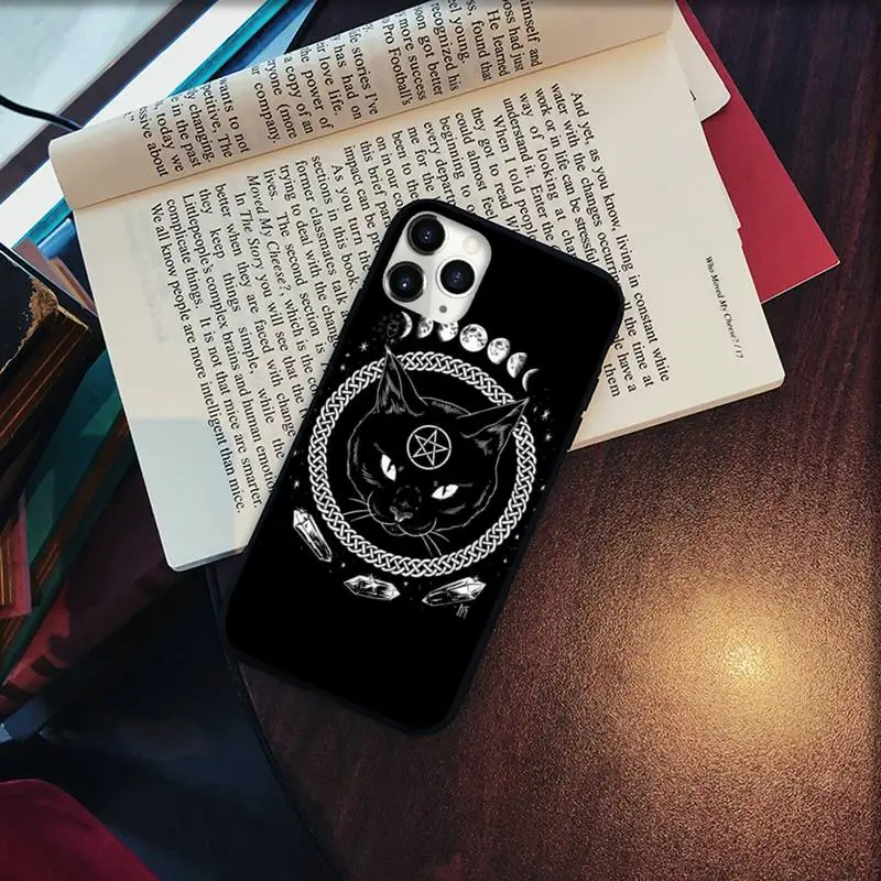 

Witches moon Tarot Mystery totem Phone Case for iPhone 11 12 pro XS MAX 8 7 6 6S Plus X 5S SE 2020 XR Soft silicone