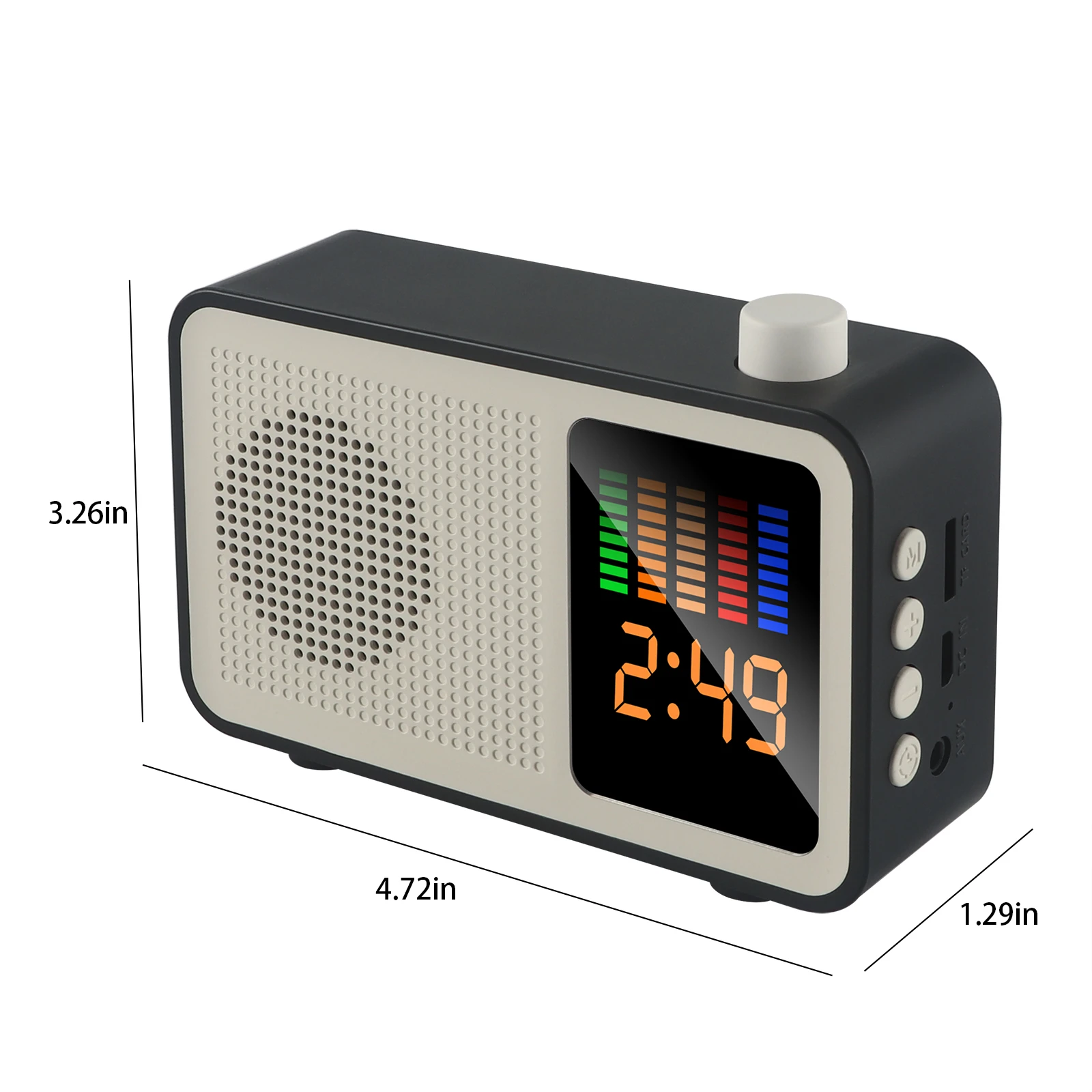 CHUYI Wireless Bluetooth 5.0 Speaker Cool Black With Monitor For FM Radio |