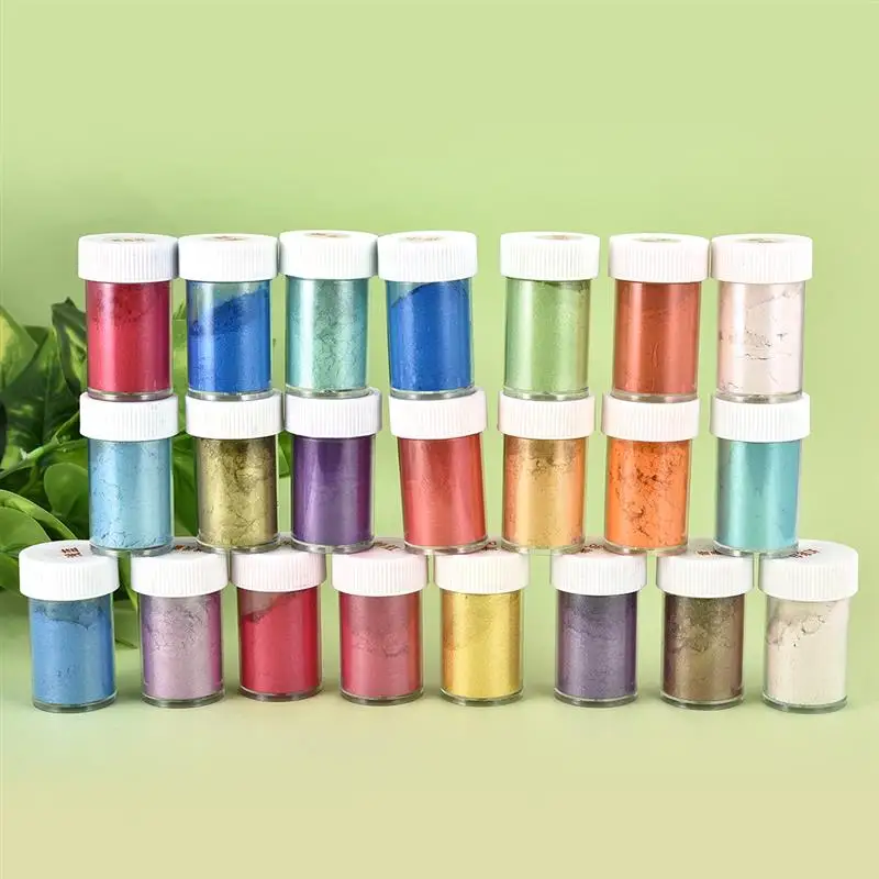 

24 Colors DIY UV Epoxy Resin Diffusion Pigment Pearl Powder Filler Dye Nail Polish Jewelry Accessories Making Accessories