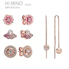 925 пробы серебристый веер серьги-гвоздики Семья дерево толстовка с капюшоном, надписью Angel и принтом крылышки Дейзи цветок сердце Снежинка руля и серьги в виде якоря Для женщин серьги