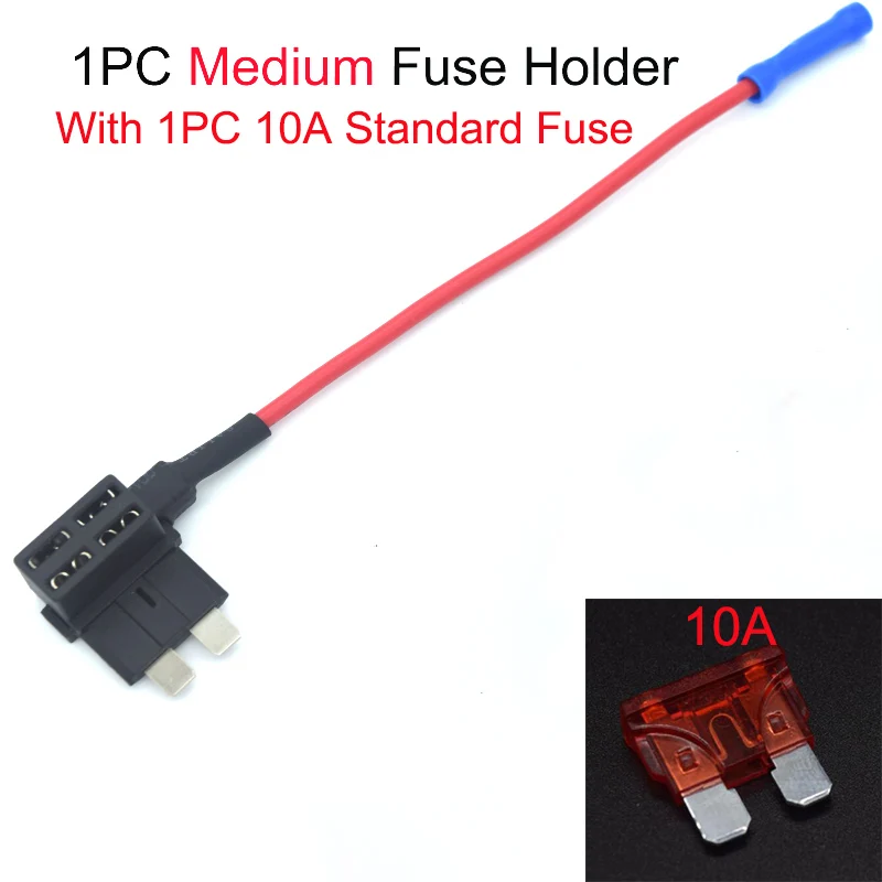 

Автомобильный держатель предохранителя 12 В, мини-переходник для съемного крана маленького и среднего размера с плавким предохранителем Micro MINI стандарта ATM 10 А