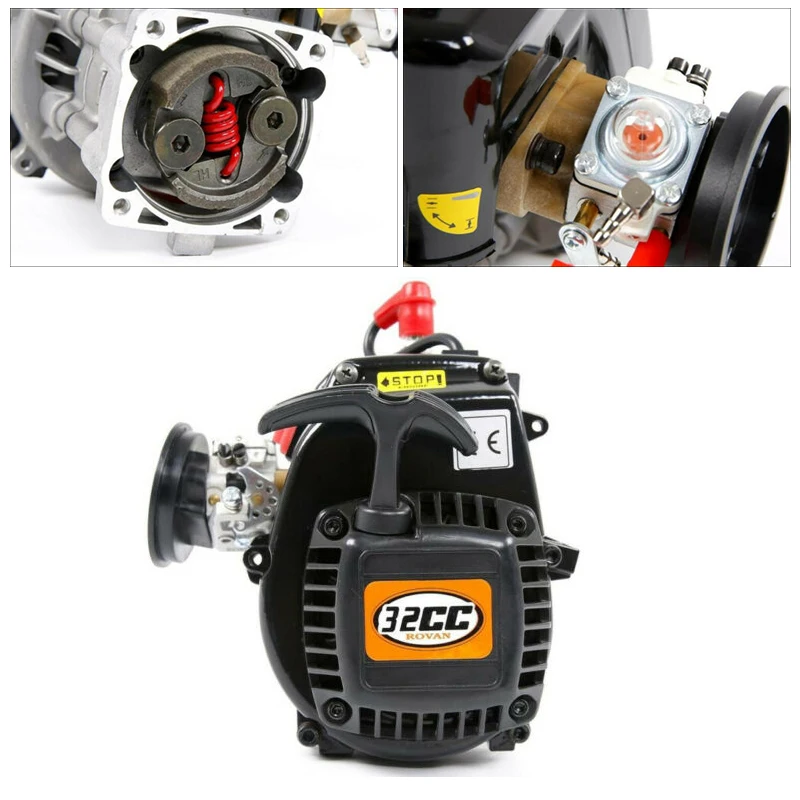 Rovan бензиновый грузовик 32CC 4 болта двигатель для 1/5 Redcat HPI Baja 5b LOSI Запчасти радиоуправляемых автомобилей