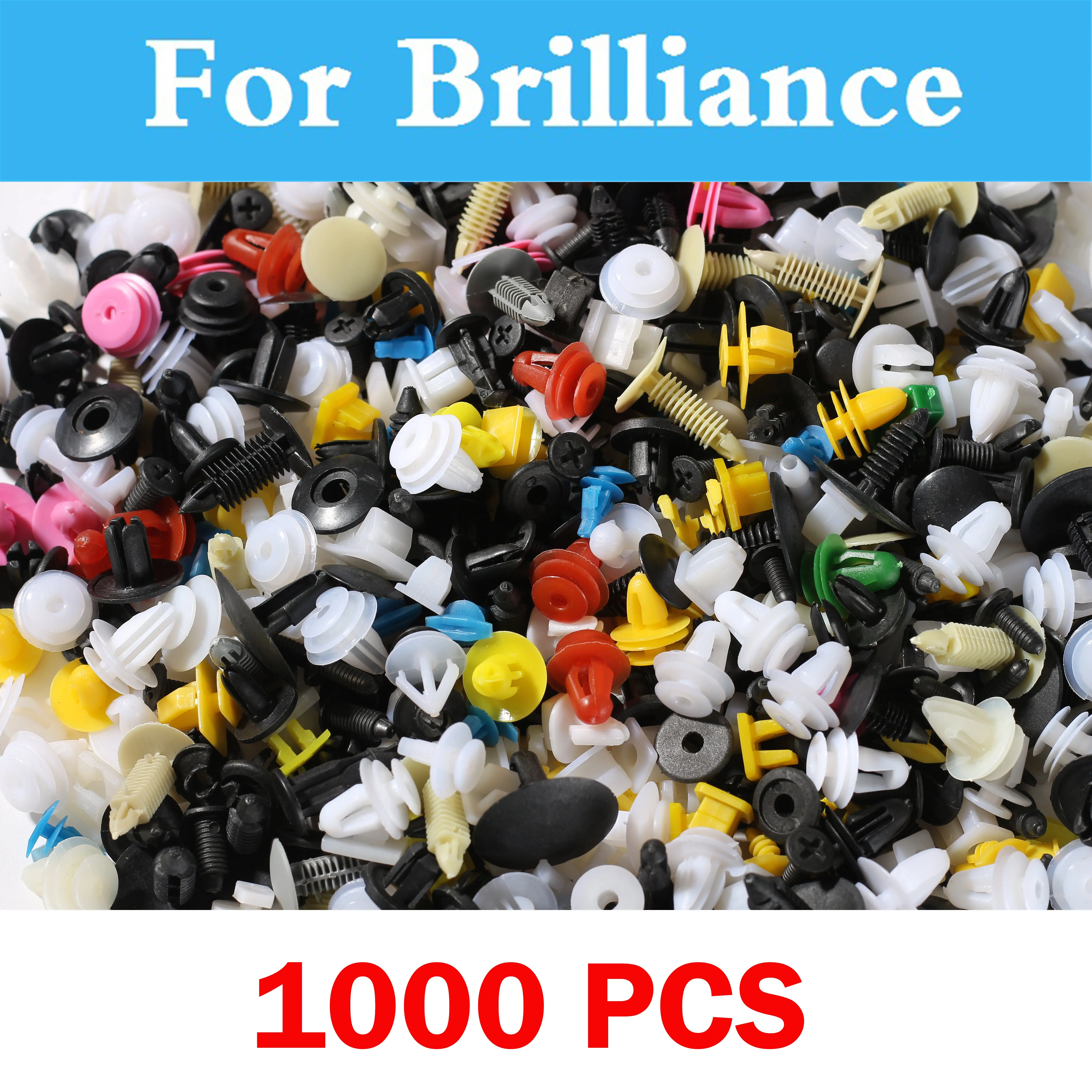 1000 шт Смешанные двери отделка панели автомобиля Стайлинг бампер заклепки