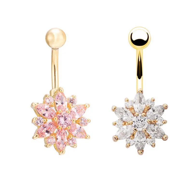 1pc Rhinestones Body Jewelry Drop Tassel Navel Piercings &amp Bell Button Rings Flower Elephant Snake Shape Women Bikini | Украшения и