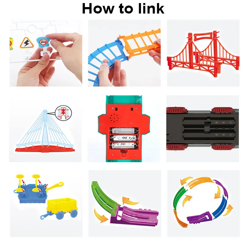 Новый Набор железной дороги Детская модель модели | Игрушки и хобби