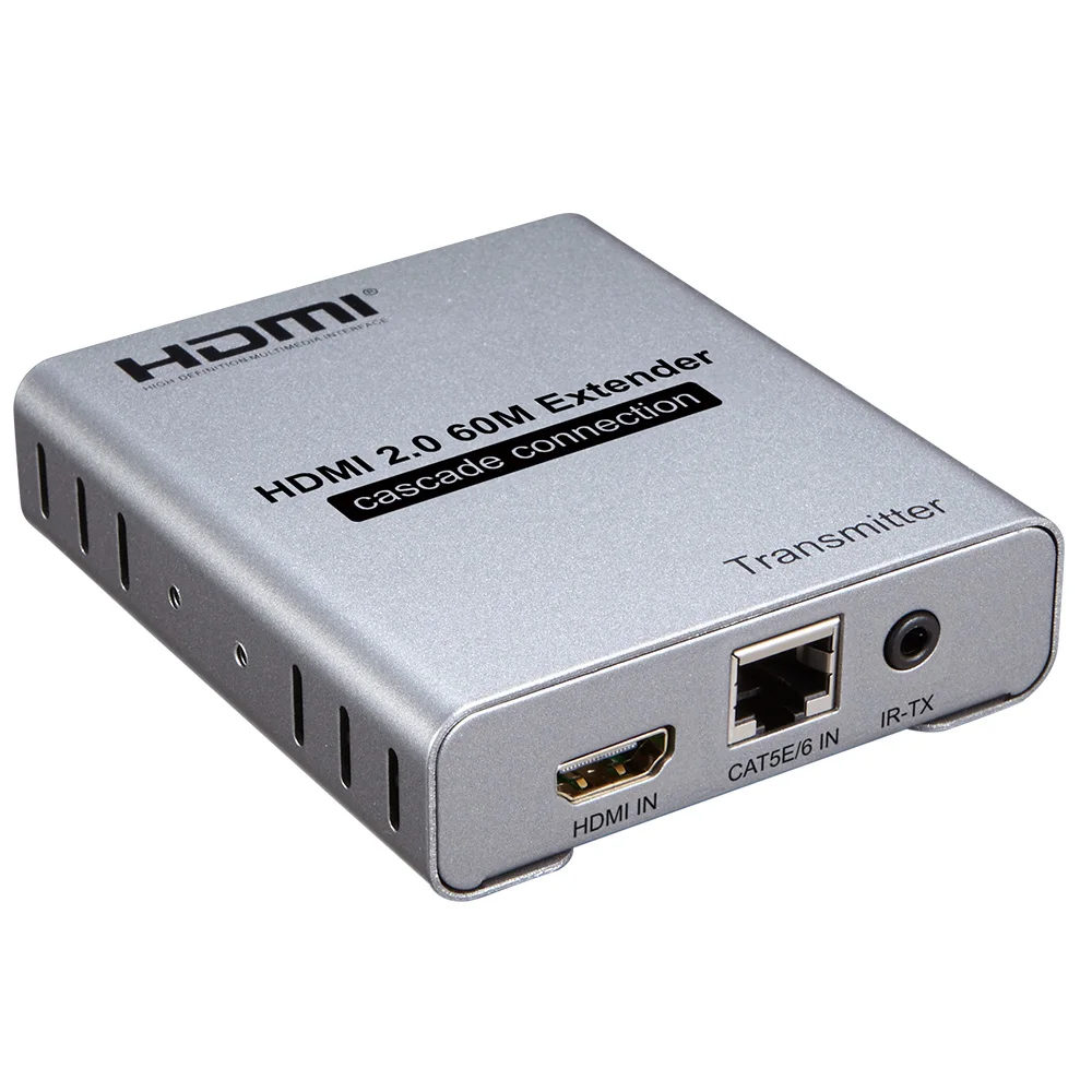 4K 60Hz HDMI 2.0 extender Splitter over cat6/5e cable splitter exender ethernet up to 120M | Электроника