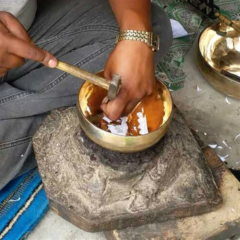 Предложение чаша медная Поющая медитация Тибет брама тибетский Будда непальский