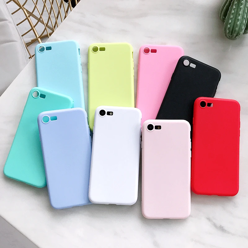 Матовый чехол для iPhone 6 7 8 Plus X 5 5S 5SE оригинальный мягкий силиконовый |