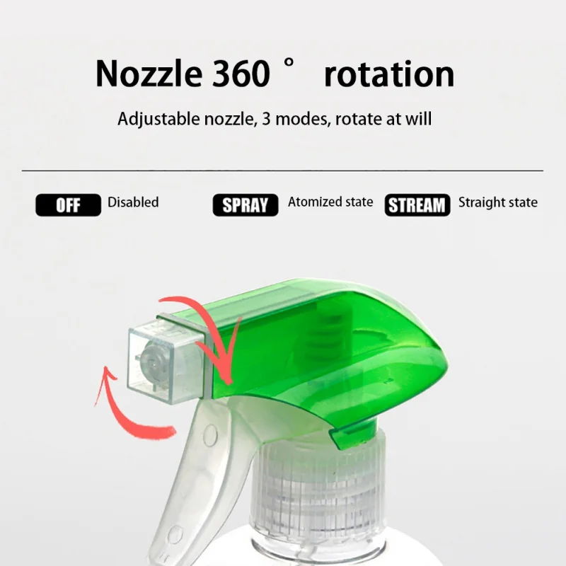 

500ML Portable Plastic Spray Bottle Transparent Makeup Moisture Atomizer Pot Fine Mist Disinfection Cleaning Sprayer Bottles