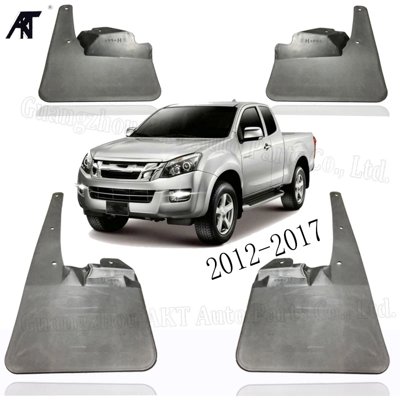 

Car Mud Flaps For Isuzu D-MAX 2012-2017 4WD 4X4 Front+Rear Mudflaps Splash Guards Mud Flap Mudguards Fender Styling Set Molded