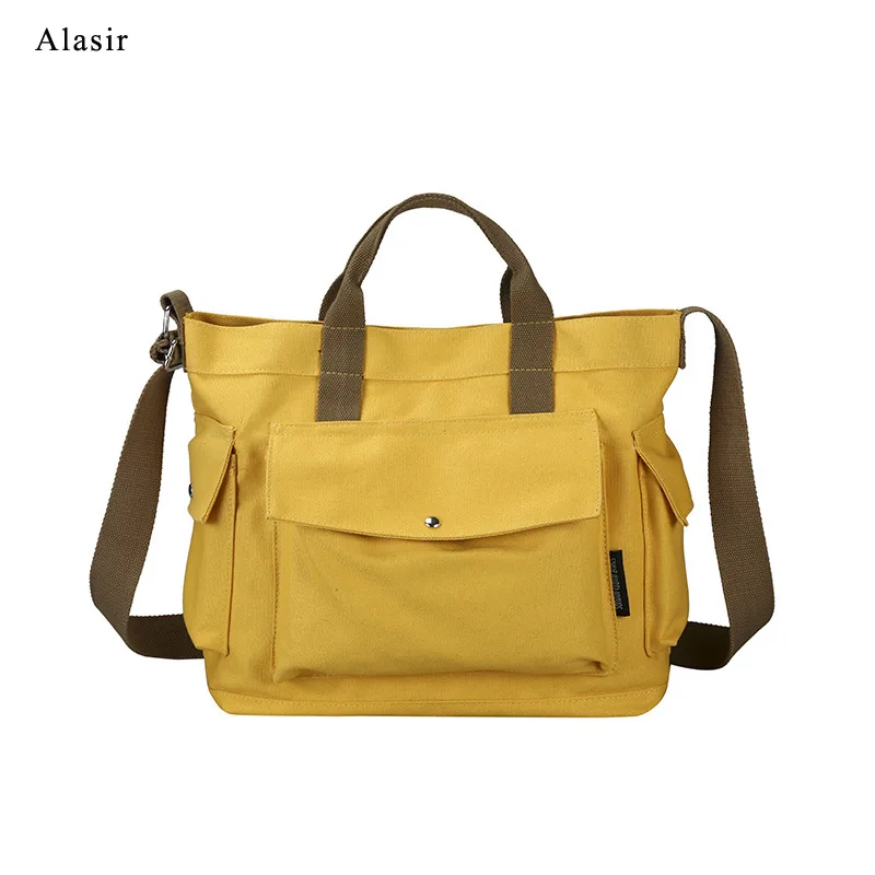 Большая Холщовая Сумка Alasir дамская сумочка через плечо для женщин и мужчин