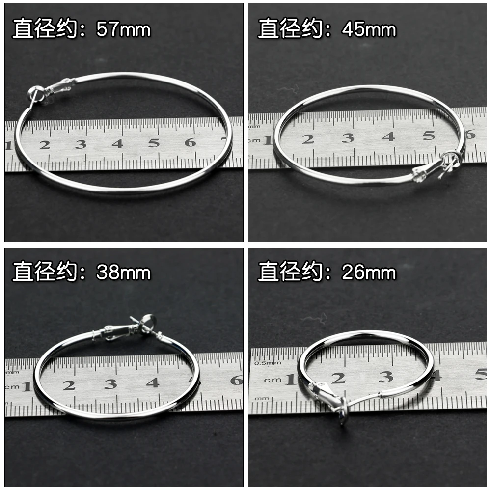 Женские серьги кольца с большими кругами ювелирное изделие в стиле ретро из