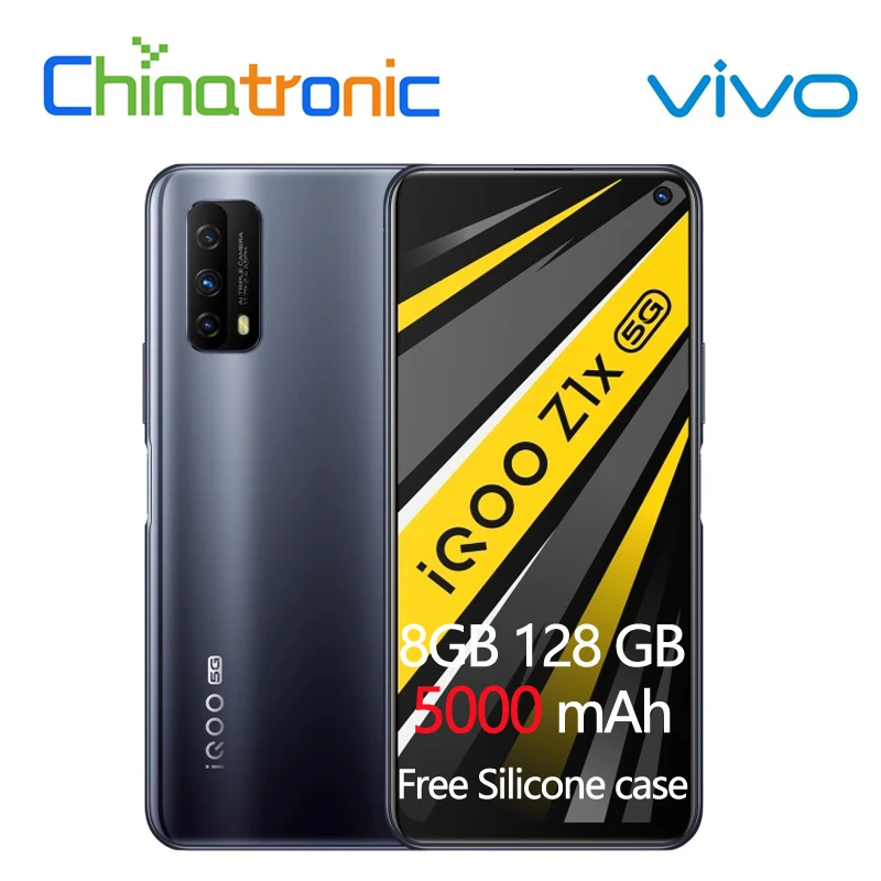 VIVO iQOO Z1x 8GB 128GB 5G мобильный телефон Snapdragon 76 Восьмиядерный 6 57 &quotFHD + 120Hz 5000mAh