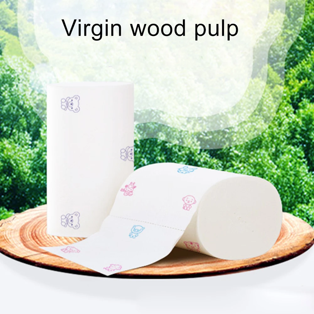 1 рулон 5 слойная мягкая приятная для кожи туалетная бумага дома отеля ванной