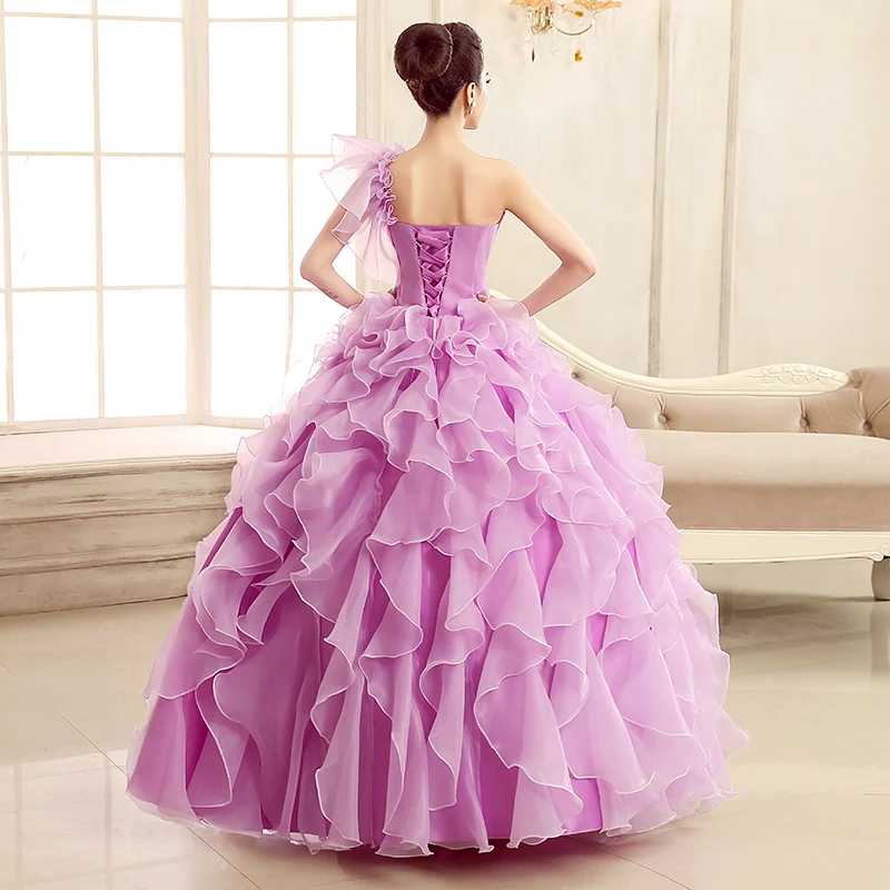 Шикарные блестящие платья Quinceanera на одно плечо модель 2019 года для отладки с