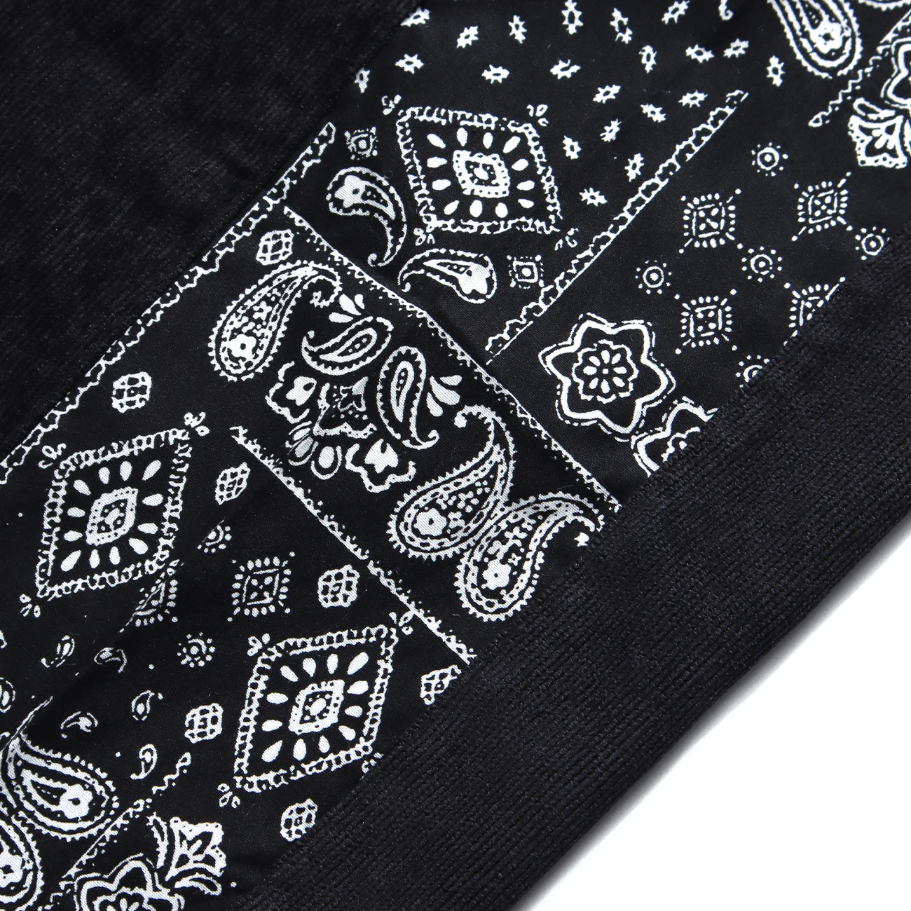 

Hip Hop Harem Man Stitching Cashew Flower Corduroy Pants Sweatpants Harajuku Oversized Loose Joggers Men Trousers