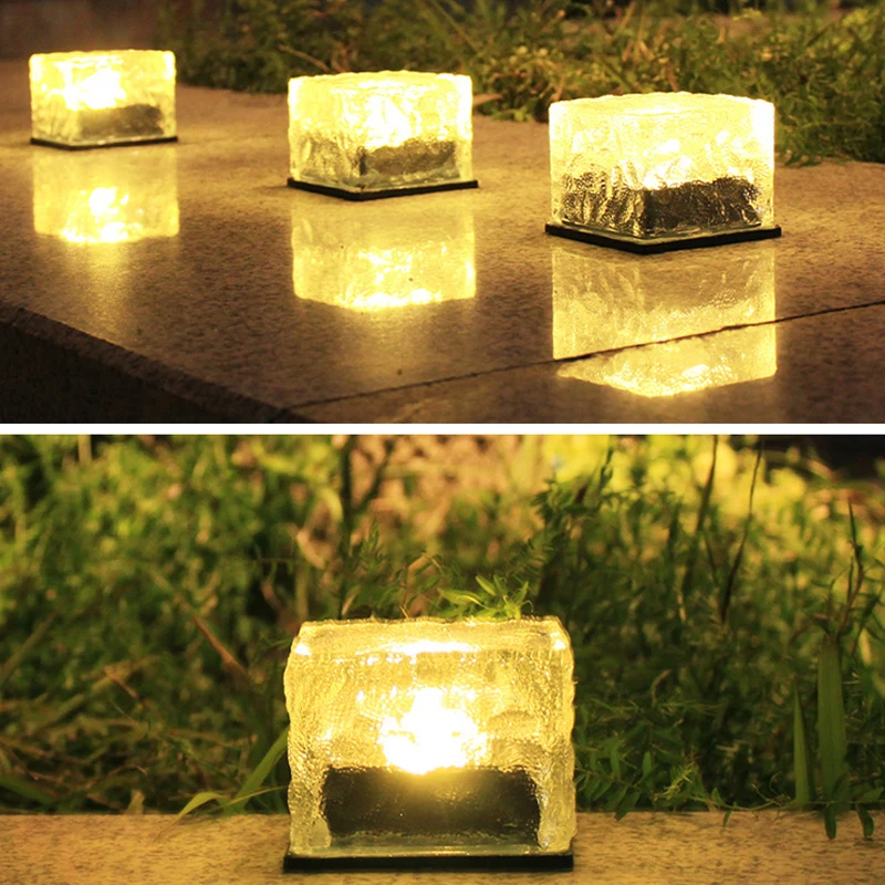 Водонепроницаемый светодиодный солнечный светильник Лед Кирпич пол плиточный