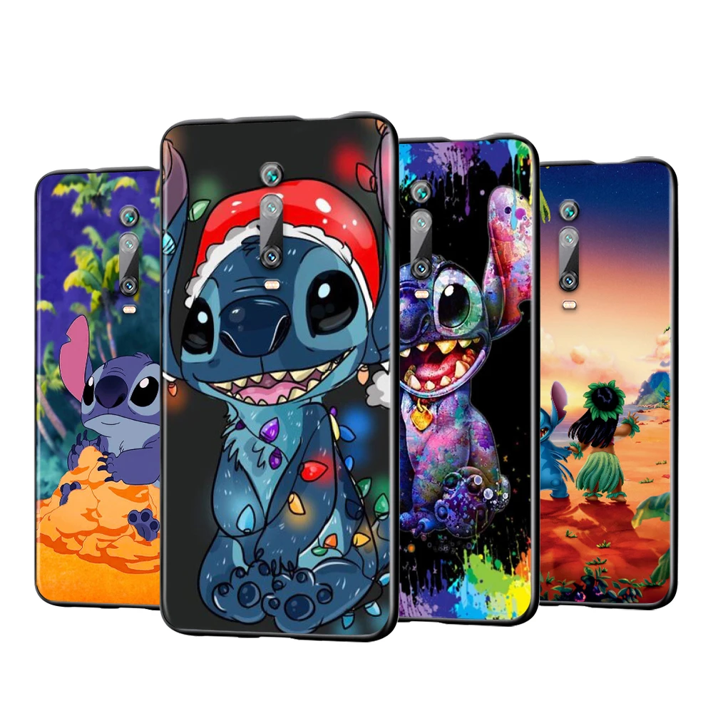 

Disney Cartoon Stitch Soft TPU Cover For Xiaomi Redmi K40 Gaming K30i K30T K30S K30 Ultra K20 10X Pro Black Phone Case
