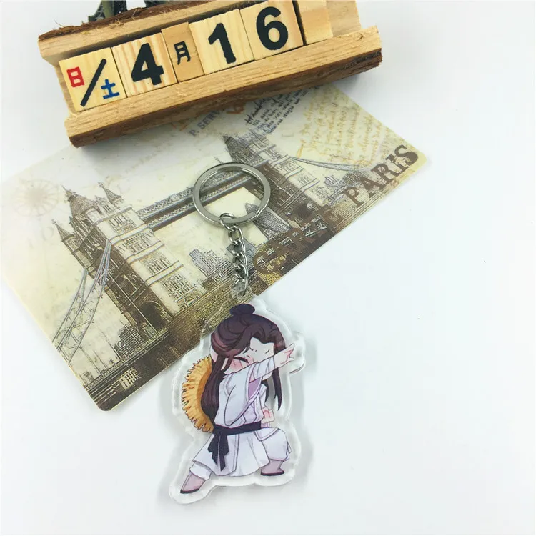 1 шт. Tian Guan Ci Fu key huacheng xie lianHua cheng акриловый брелок Кольца Подвески