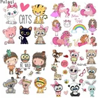 Нашивки Pulaqi, виниловые, с животными, для одежды