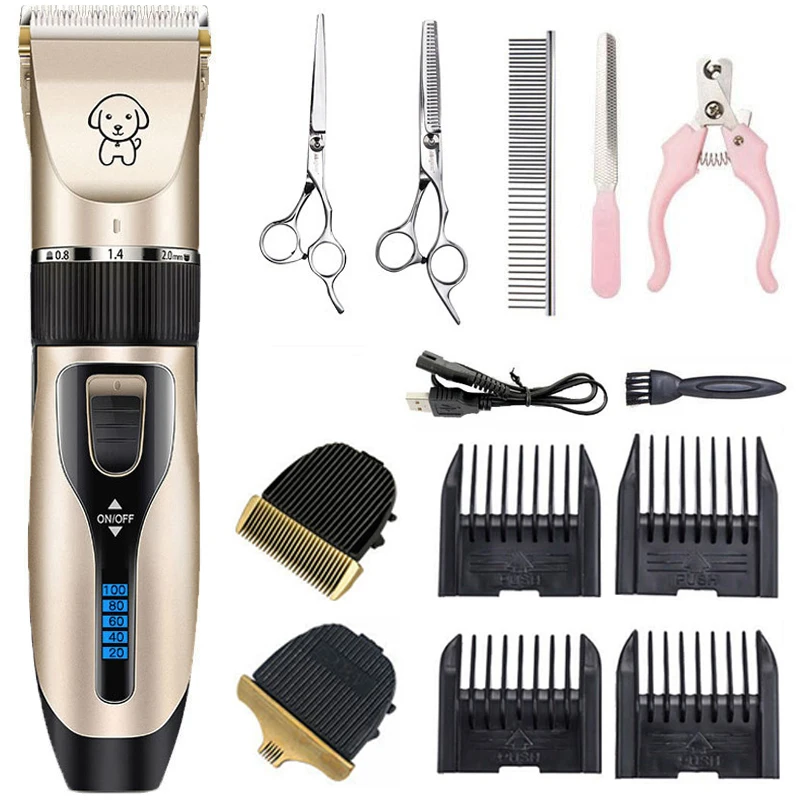

Electric Pet Clipper Dog Hair Clipper For Dogs Reachageable Trimmer Haircut Cat Hair Cutting Remover Machine Grooming Kit