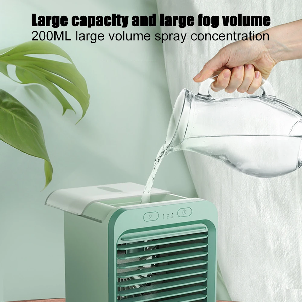 2020 Air Conditioner USB Portable Cooler Humidifiers Table Cooling Fan For Home Office Humidification Device Low Noise | Бытовая