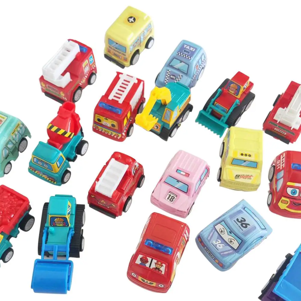 

Pull Back Car Mini Engineering Car Toy Set Inertia Vehicle Model for Boy