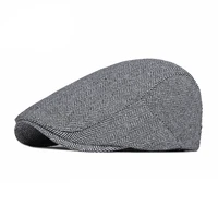 spring newsboy caps men woman casual herringbone beret flat ivy cap autumn soft solid driving cabbie hat unisex hats adjustable