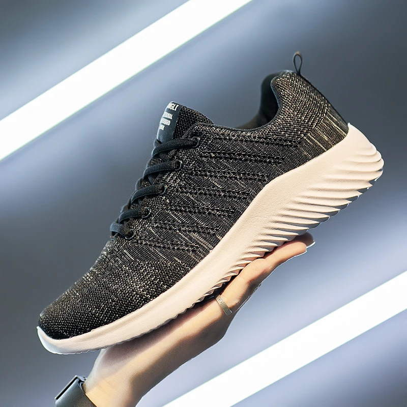 

Men's Sports Shoes Lightweight Breathable Mesh Running Shoes Casual Walking Traveling Non-slip Men's Shoes