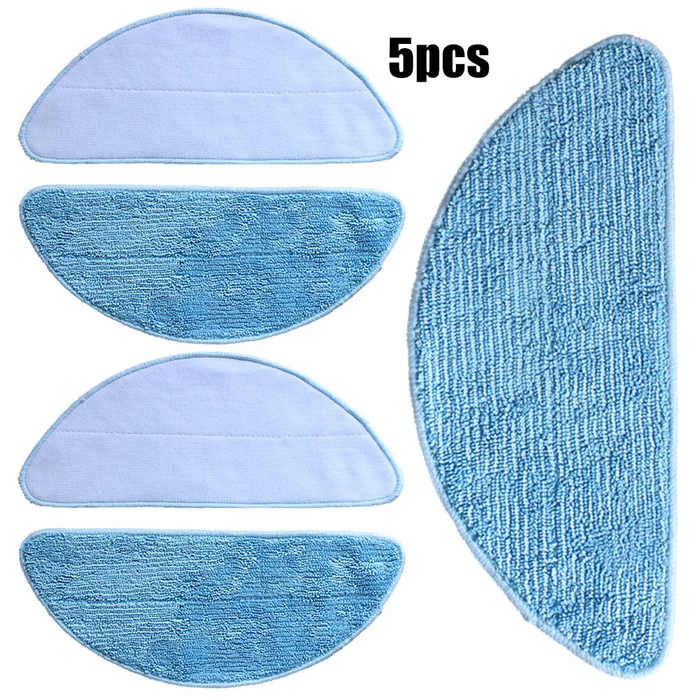 

5 Pack Mop Cloth Microfiber Cloths Cleaning Cloth For Ropo Glass 3 Robotic Vacuum Cleaner Mop Sweeping Spare Parts Replacement