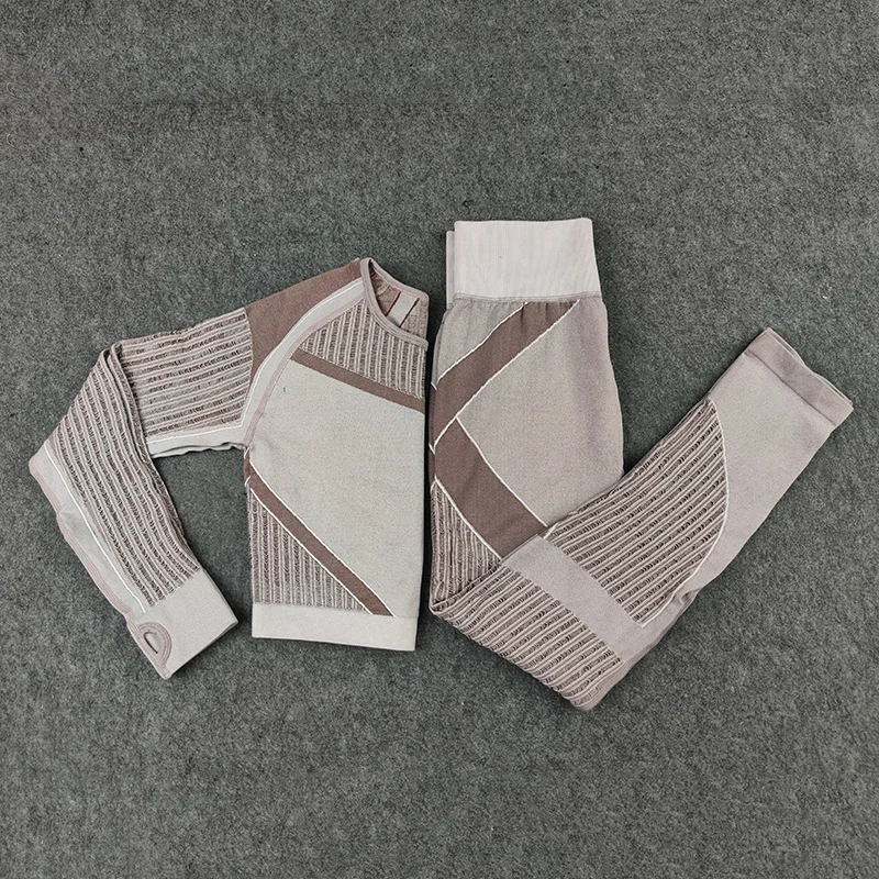 

Hollow Out Seamless Yoga Set Sport Outfits Women Black Two 2 Piece Crop Top Bra Leggings Workout Gym suit Fitness Sport Sets