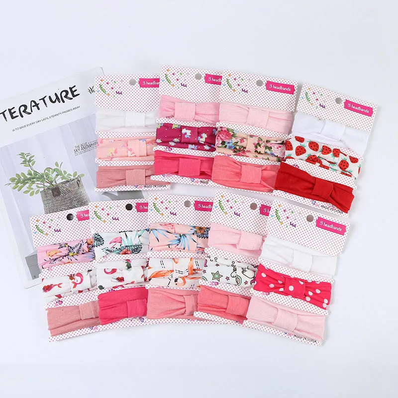 Комплект из 3 предметов для маленьких девочек повязка на голову с бантом