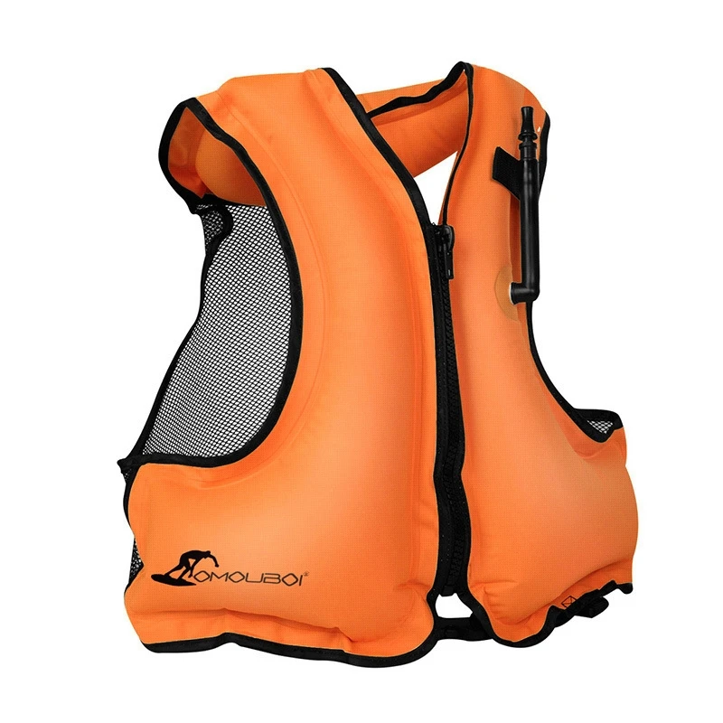 Adult Inflatable Swim Life Vest Jacket Snorkeling Floating Device Swimming Drifting Surfing Survival Water Sports Saving | Спорт и