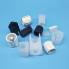 Пластиковые нескользящие накладки на ножки стола, U-образный трубчатый зажим для дома, офиса, стола, стула, бесшумная напольная трубка, прозрачнаябелаячерная