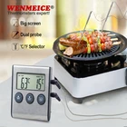 Новая модель: белое платье двойной зонд мгновенный мясной термометр для измерения температуры тела у гриля LDT-100