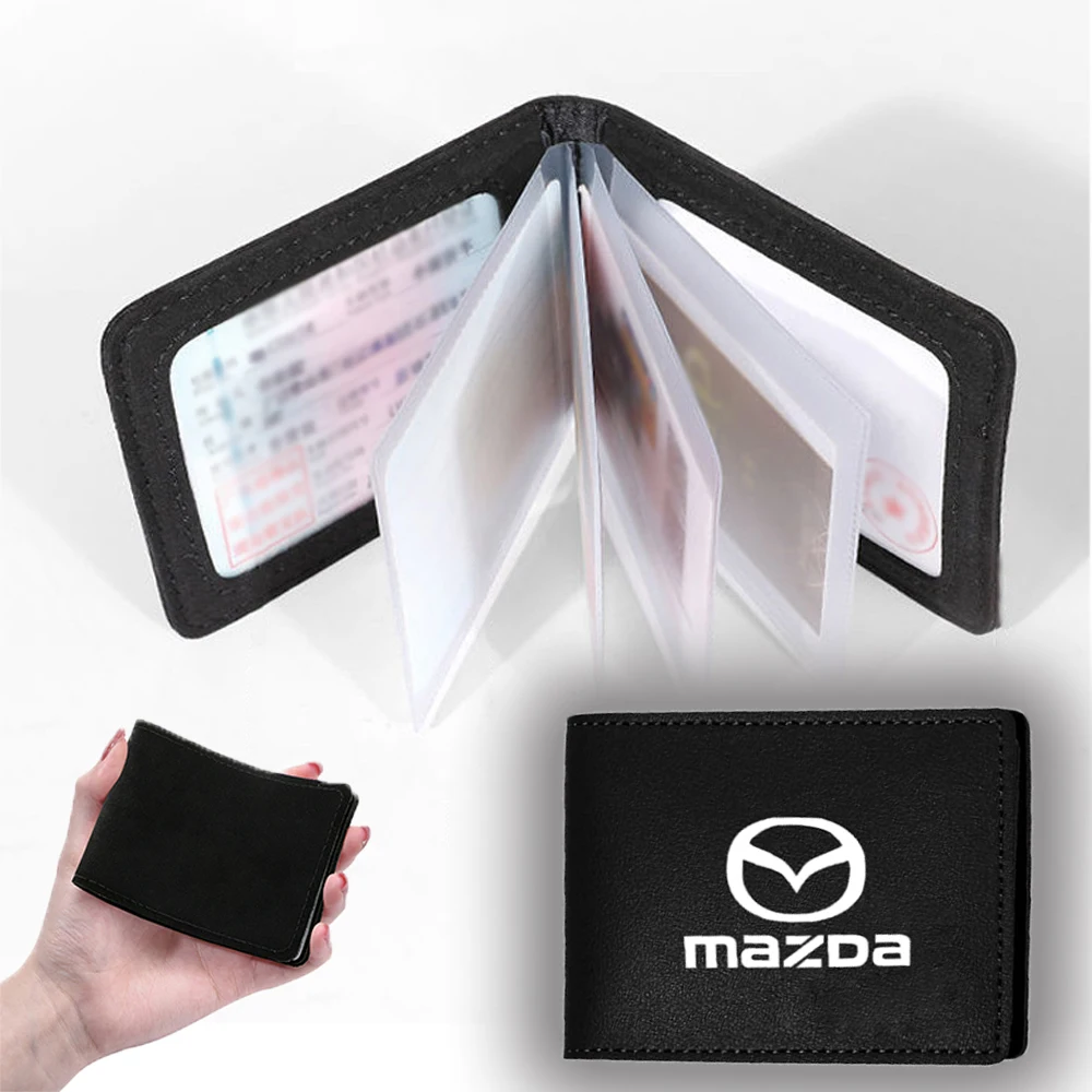 

Car Driver License Bag Cover Driving Documents Auto Leather Card Bag Accessories For Mazda 2 3 5 2017 CX-4 CX-5 CX-7 CX-9 CX-3