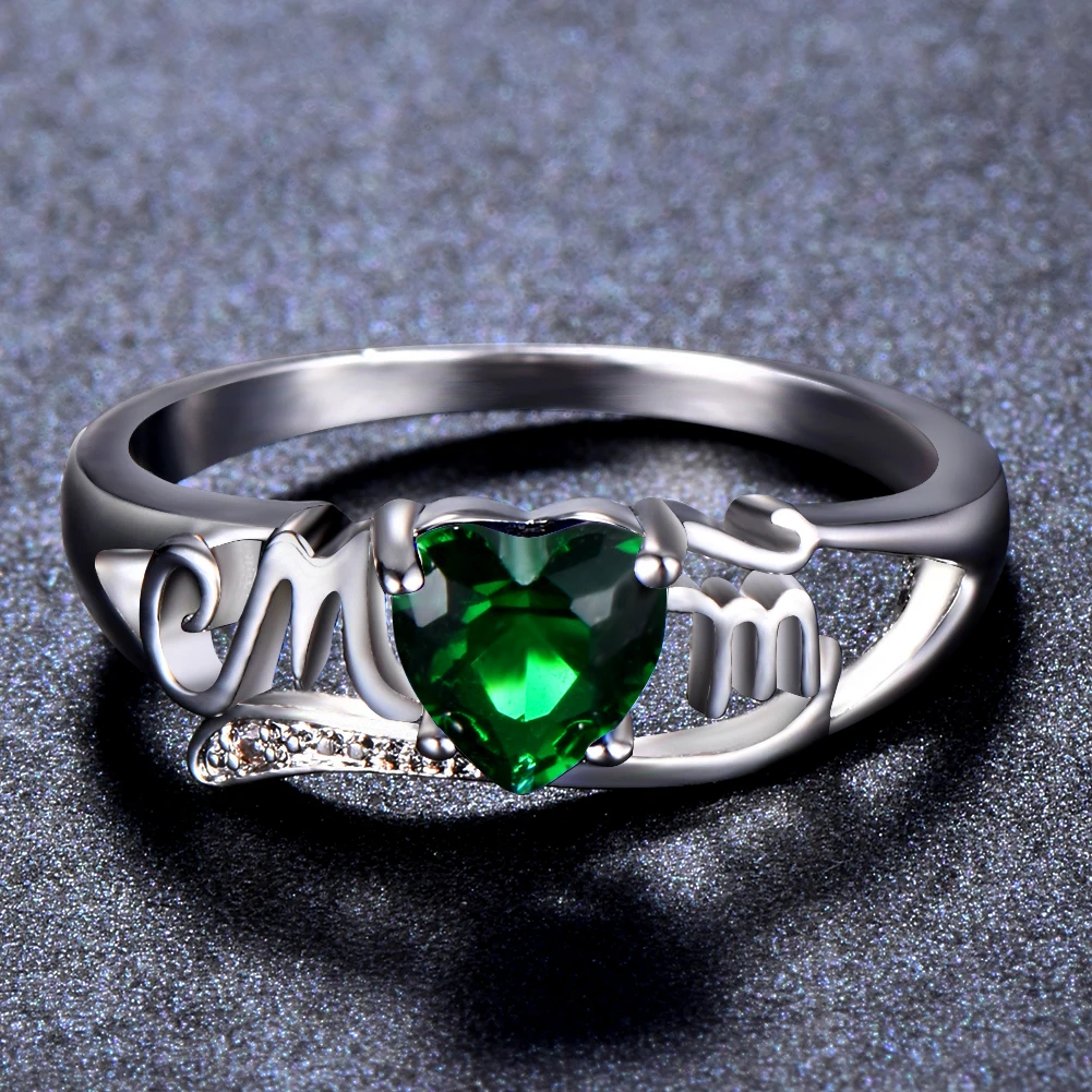 Женское кольцо с цирконием Blaike белое золото Ювелирное Украшение на день матери