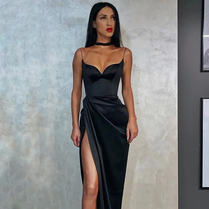 

New Fashion Women Sexy Summer Backless V-Neck Dress Slim Casual Party Evening Holiday Beach Dress Sundress