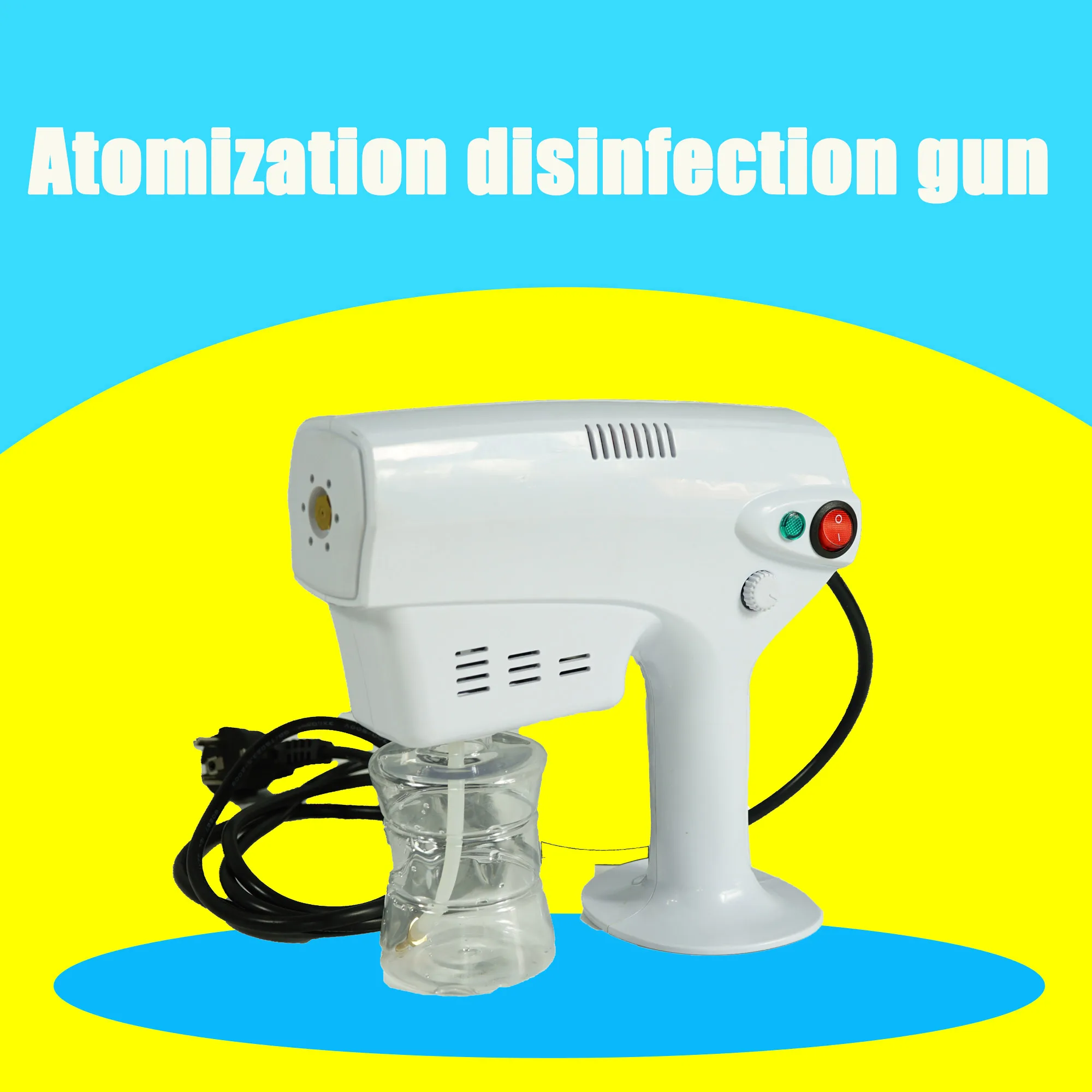New arrived Portable blue light nano spray disinfection gun car atomization disinfection gun fogging machine stage lights
