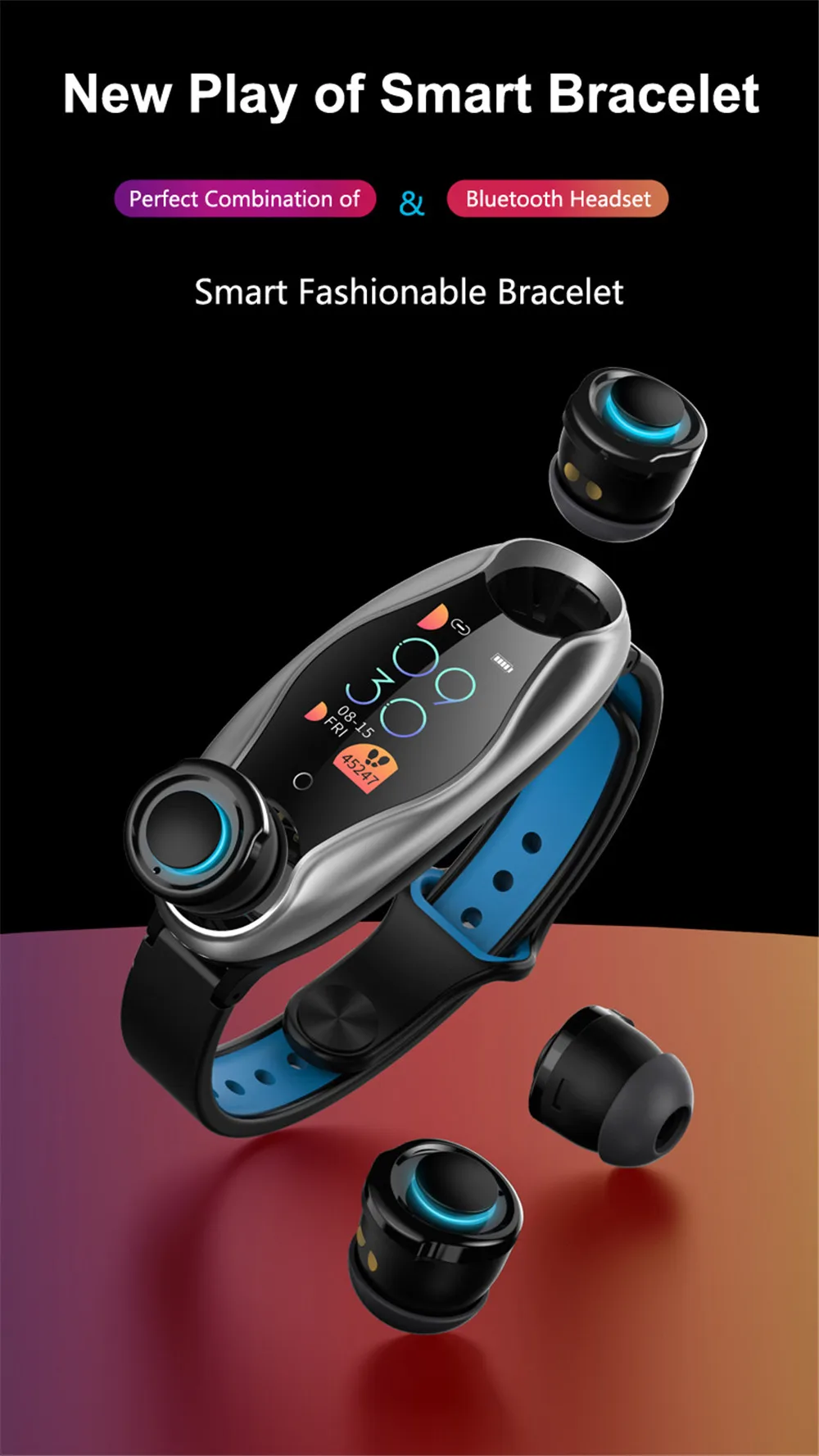 T90 фитнес-браслет Bluetooth 5,0 с беспроводными наушниками IP67 водонепроницаемые Смарт-часы для телефона Android IOS Wome мужской смарт-браслет
