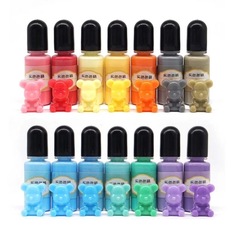 

14 Colors Crystal Epoxy Pigment UV Resin Dye DIY Jewelry Colorant Art Crafts Coloring Drying Color Mixing Liquid