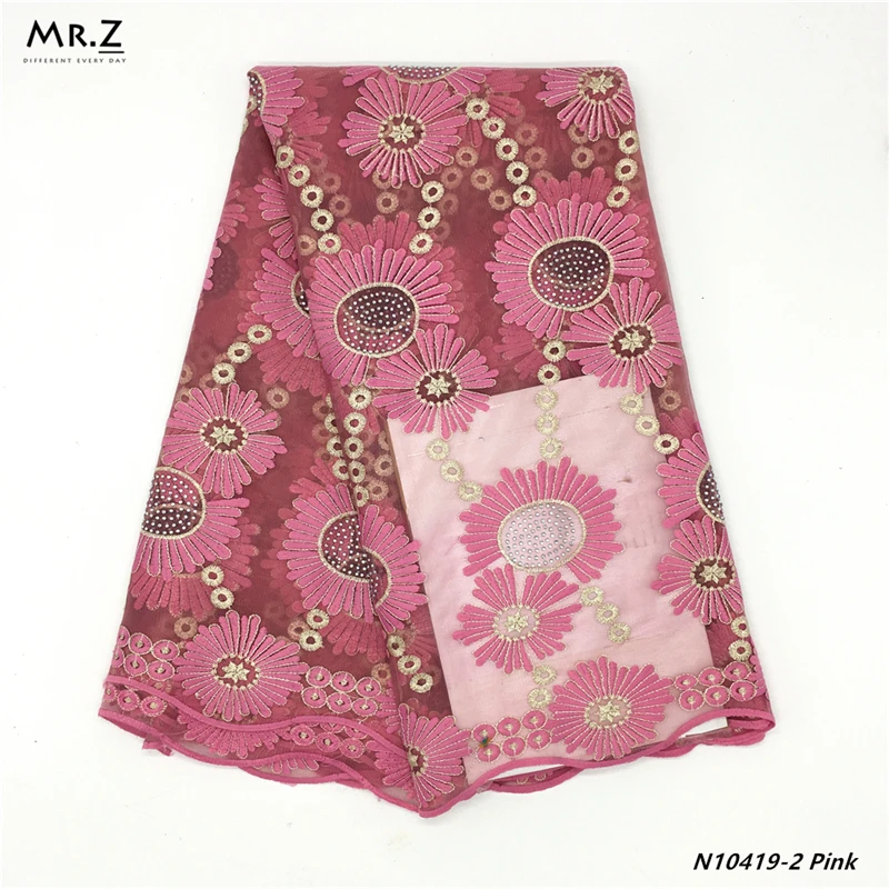 Mr.Z 2019 Embroidered Nigerian Laces Fabric African Wedding Lace Bridal High Quality French Tulle For Party | Дом и сад