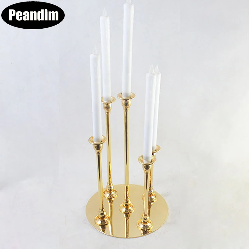 PEANDIM 5 голов/руки металлические подсвечники свадебный стол центральный стенд