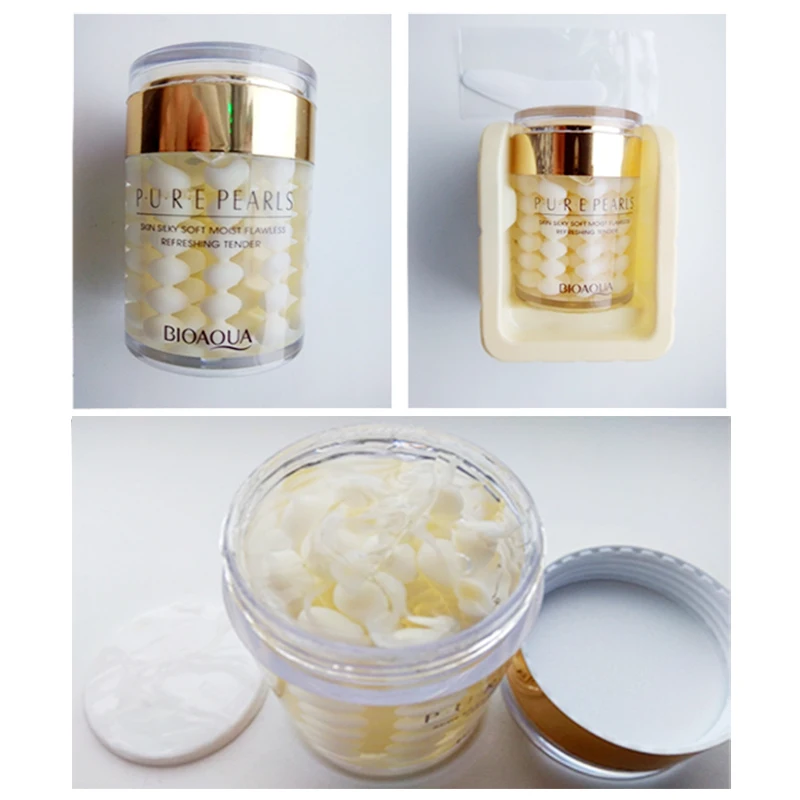 Новый крем для лица BIOAQUA Pure PEARL отбеливающий увлажняющий против морщин дневной и