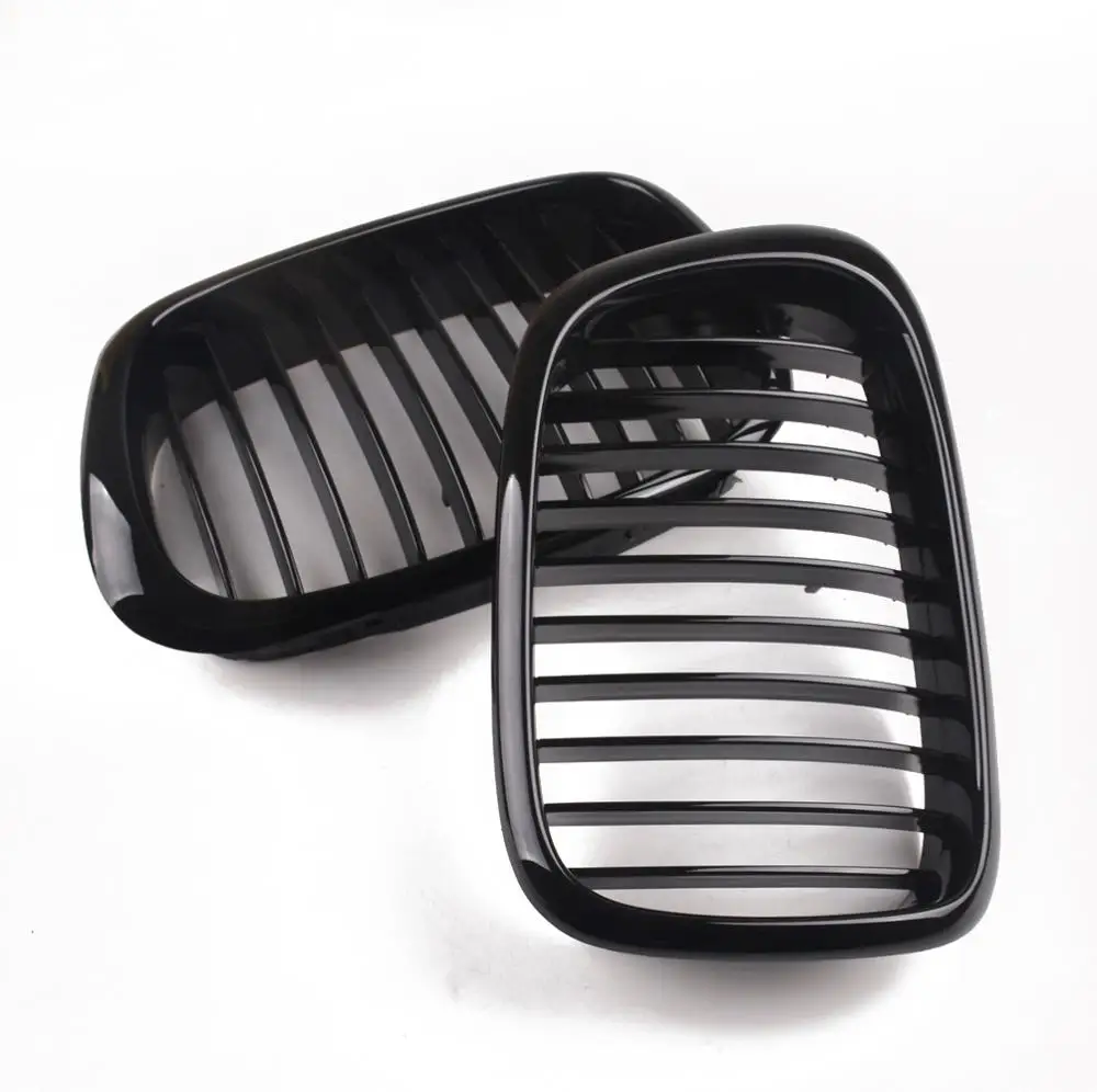 Передняя Черная Широкая решетка радиатора для BMW E39 M5 series 1997 1998 1999 2000 2001 2002 2003 520i 525