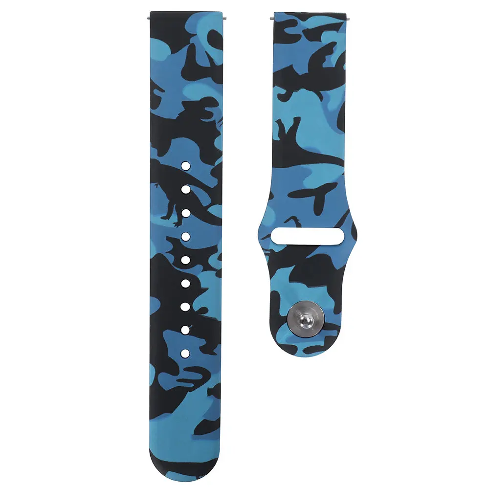 Micai Blue 18 мм 20 мм 22 мм силиконовый ремешок для huawei/Withings/samsung Galaxy/gear s3/Amazfit Bip Смарт-часы замена Широкие ремешки - Цвет ремешка: Micai Blue