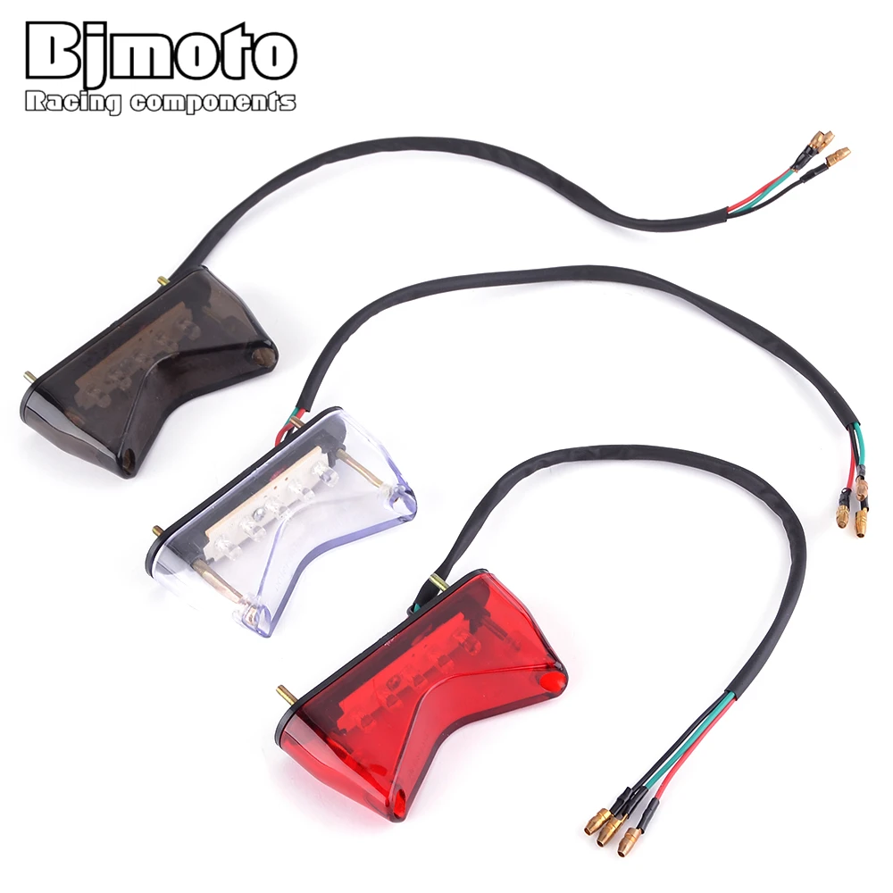 Emark мотоцикл велосипед Крест задний тормоз светодиодный стоп-светильник фонарь