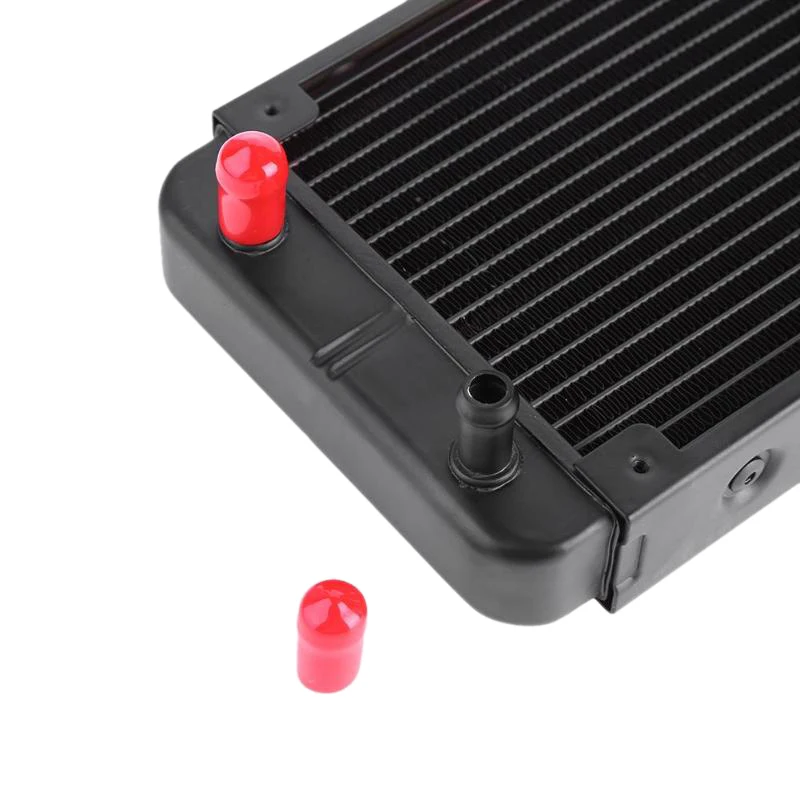 480 мм 18 трубок Алюминиевый компьютер светодиодный процессор водоразрядный