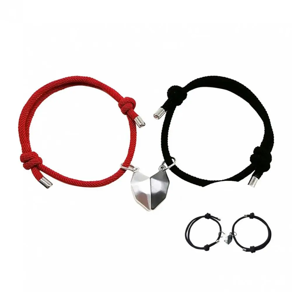 

1 Pair Great Light Weight Decorative Distance Magnet Attraction Bracelet for Home Couple Bracelets Friendship Bracelets