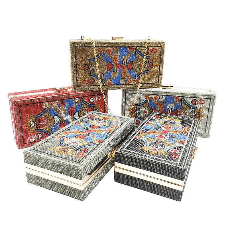 Алмазные долларовые клатчи женские модные маленькие квадратные сумочки кошелек